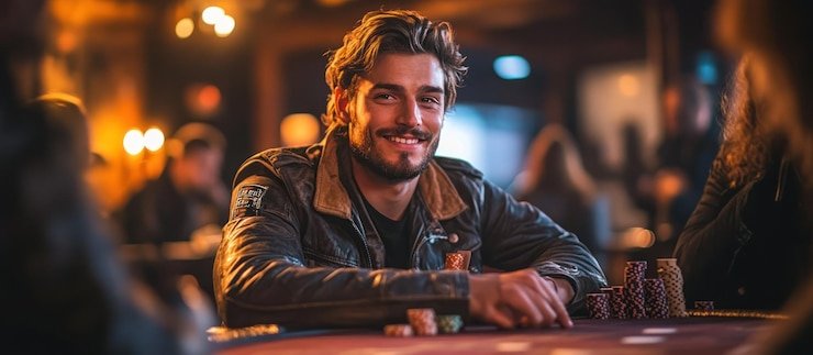 Pengguna memegang smartphone dengan tampilan aplikasi hiburan olahraga dan casino online karatetoto
